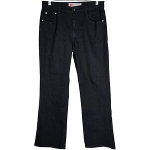 COS Jeans Petite Embellished Embroidered Leg Black Denim Jeans Womens Size 10P